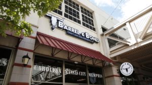 Exterior of Barrel & Bones Craft Bar and Smokehouse in Fort Worth, Texas on Wednesday, Sept. 5, 2018. (Rose Baca/The Dallas Morning News)(Rose Baca / Staff Photographer)